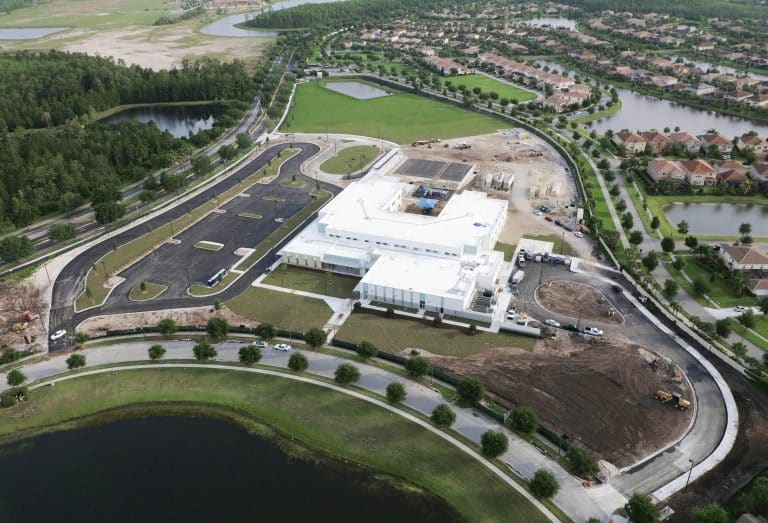 Drone view of Village Park Elementary School